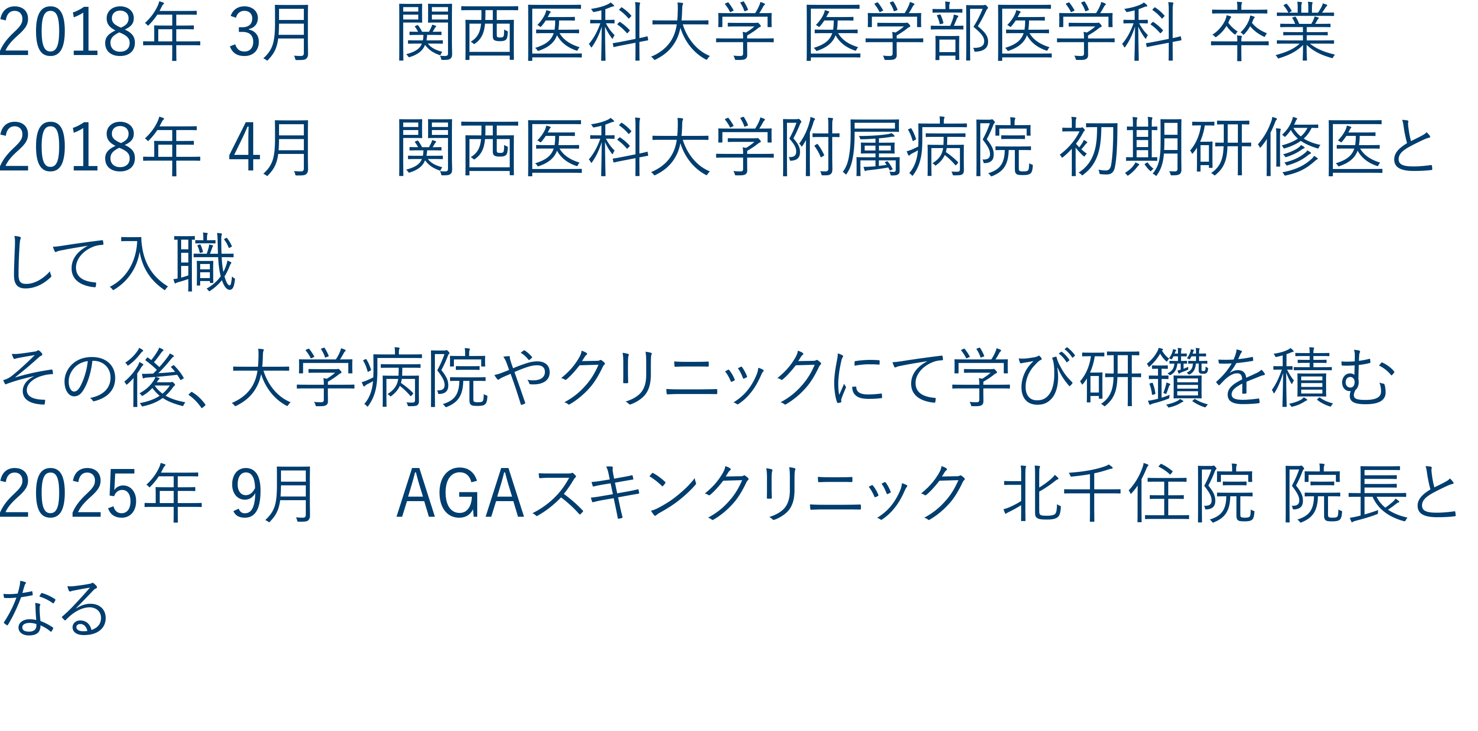 北千住院院長の経歴