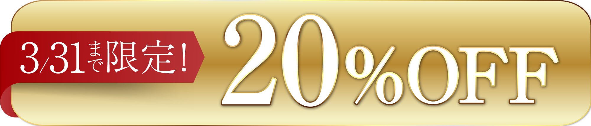 3/31まで!限定20%OFFキャンペーン